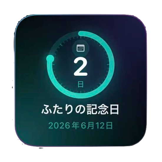 Lumidayの小サイズウィジェット